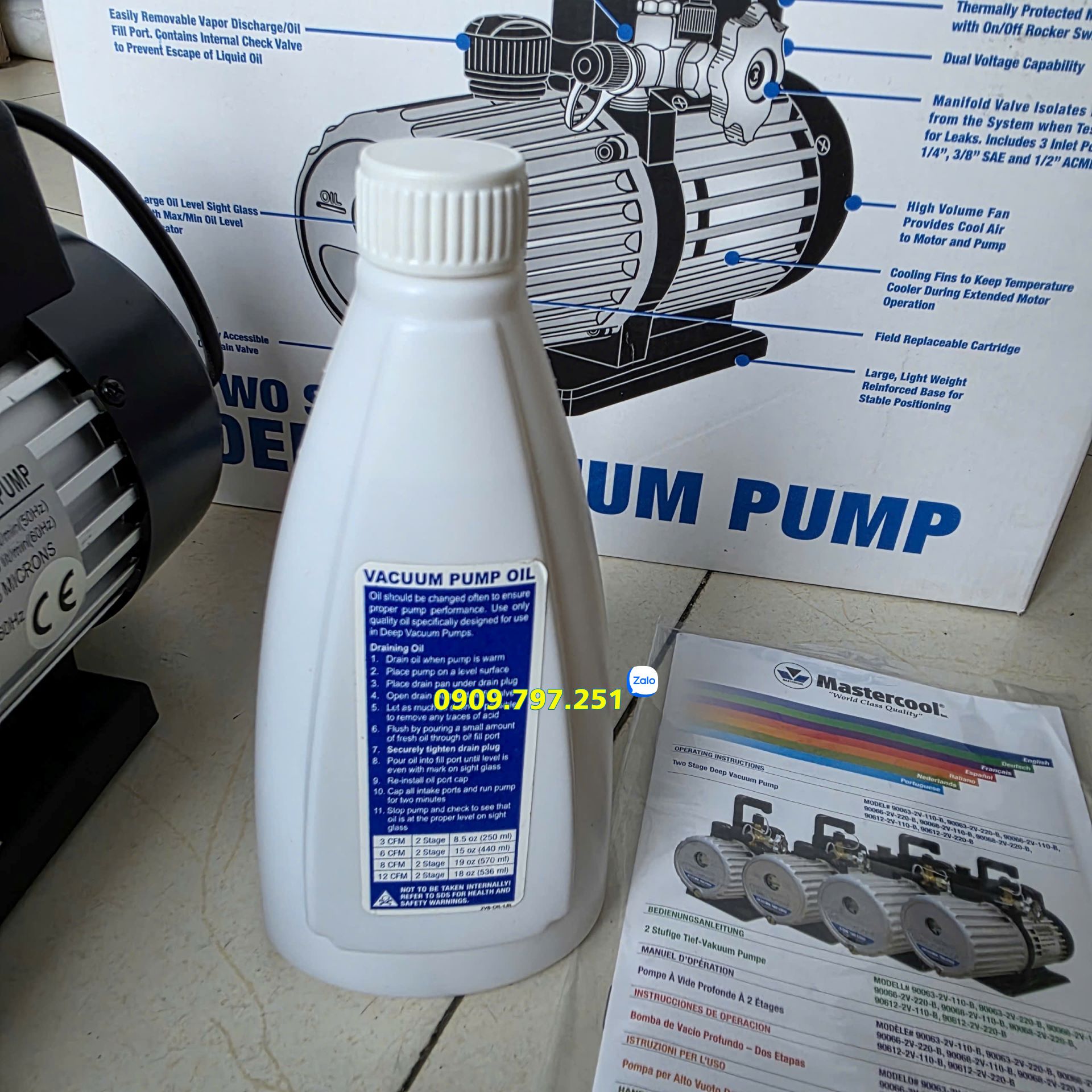 Bơm hút chân không 2 cấp Mastercool 90066-220-BSF