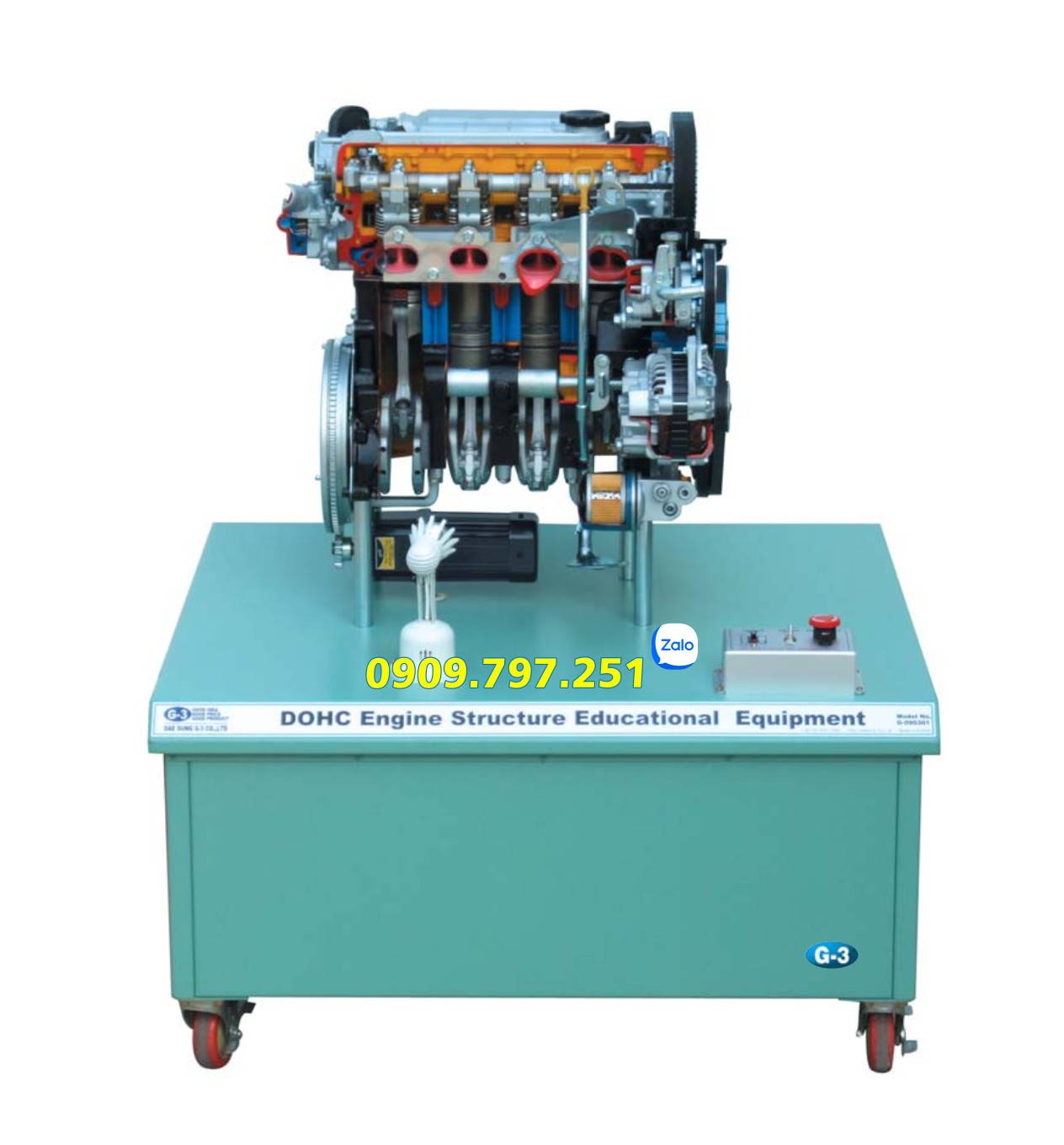 Mô hình đào tạo cấu trúc động cơ phun xăng DOHC Daesung G3 G-090301