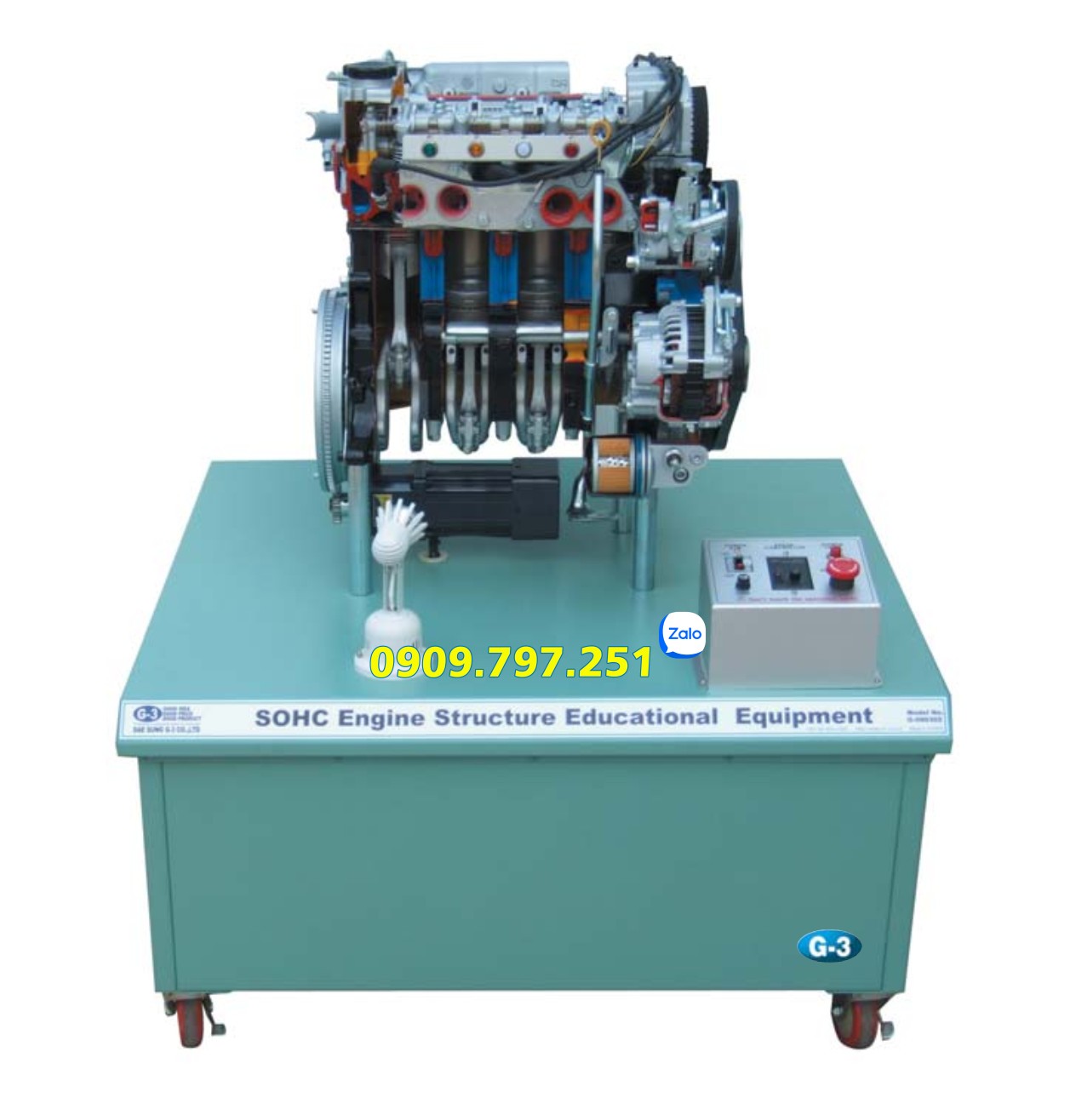 Mô hình đào tạo cấu trúc động cơ phun xăng SOHC Daesung G3 G-090311