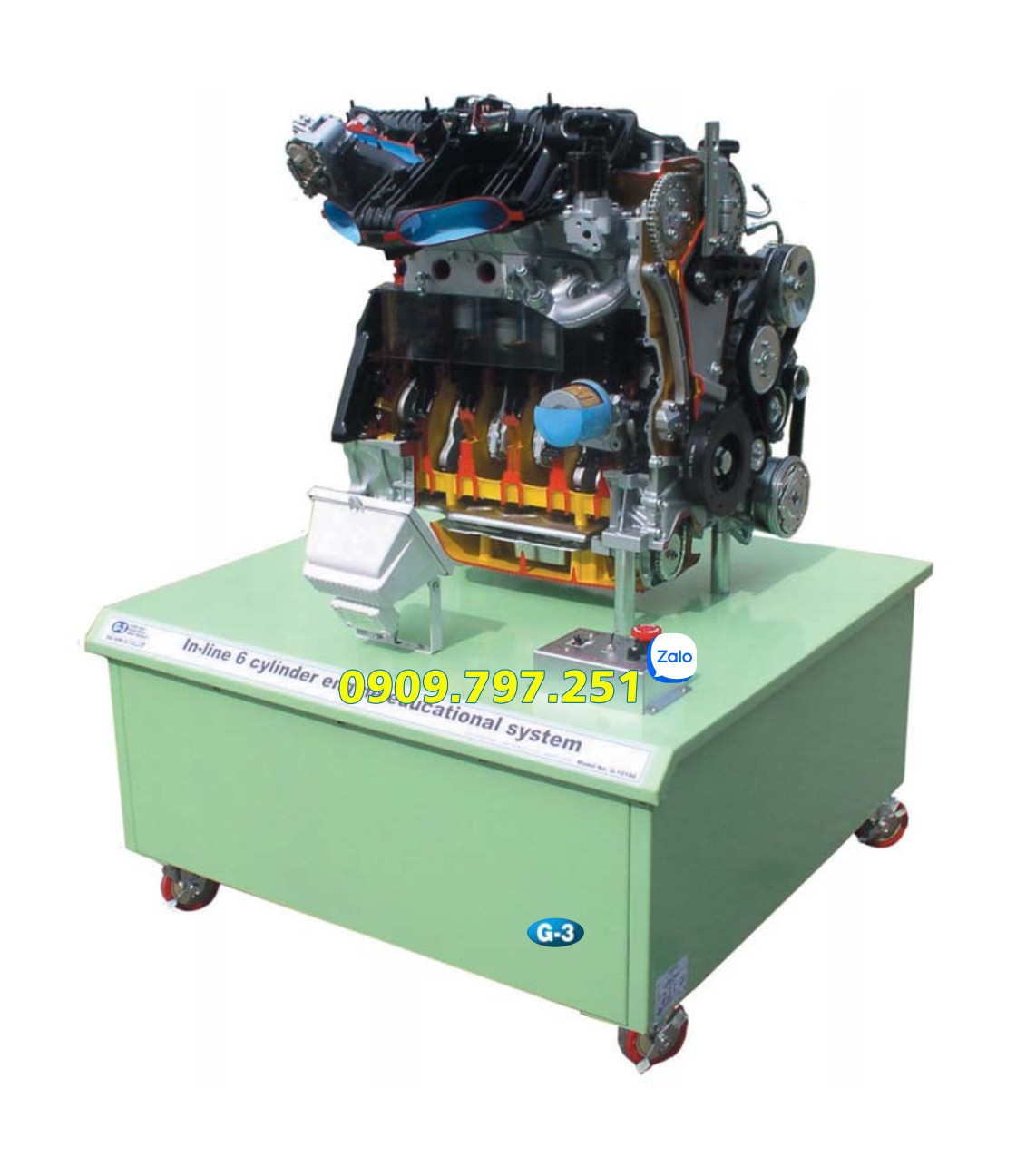 Mô hình đào tạo cấu trúc động cơ phun xăng 6 máy L6 Daesung G3 G-090101