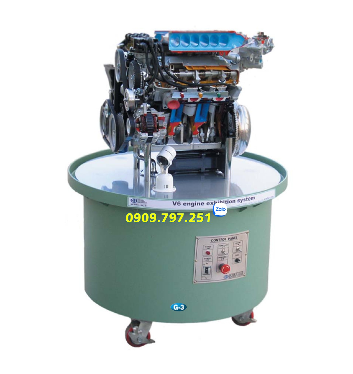Mô hình đào tạo cấu trúc động cơ xăng V6 Daesung G3 G-090106