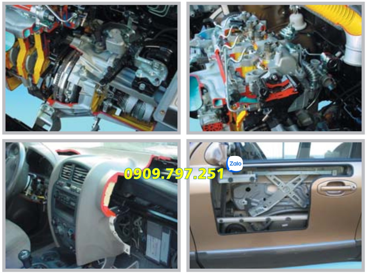 Mô hình tổng thành đào tạo cấu trúc các hệ thống xe SANTAFE 4WD Daesung G3 G-060201