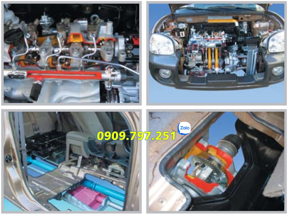 Mô hình tổng thành đào tạo cấu trúc các hệ thống xe SANTAFE 4WD Daesung G3 G-060201