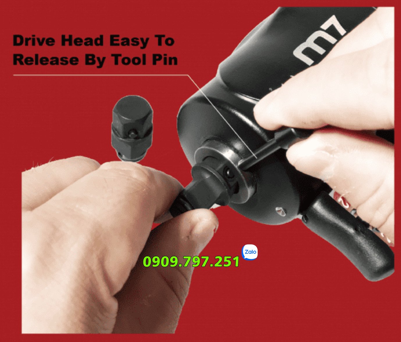 NC-4600-14KIT Bộ súng vặn ốc dùng khí nén 1-2 inch hãng M7 Đài Loan