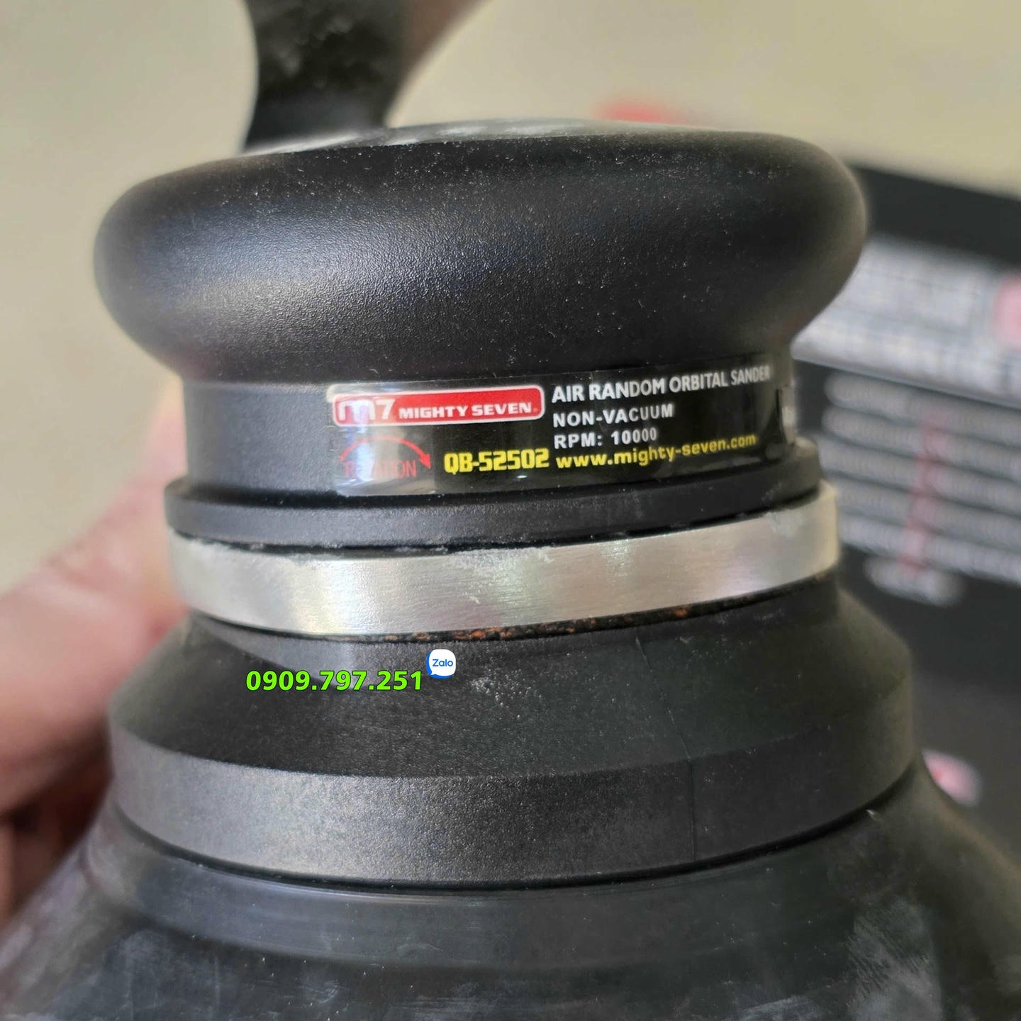 QB-52502 Máy chà nhám tròn 5 inch (125mm) dùng khí nén hãng M7 Đài Loan