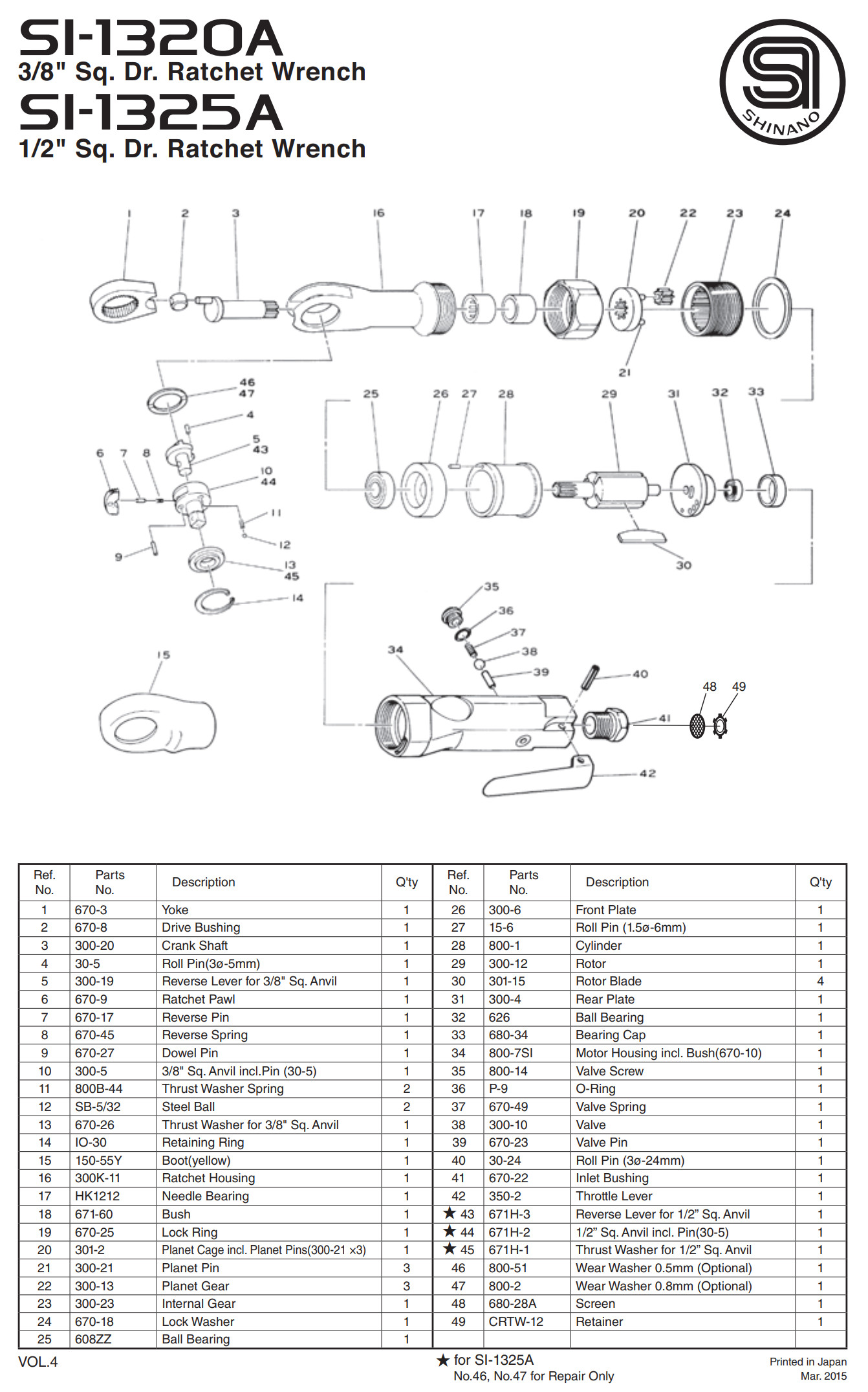 Súng vặn ốc tay ngang Shinano SI-1325A