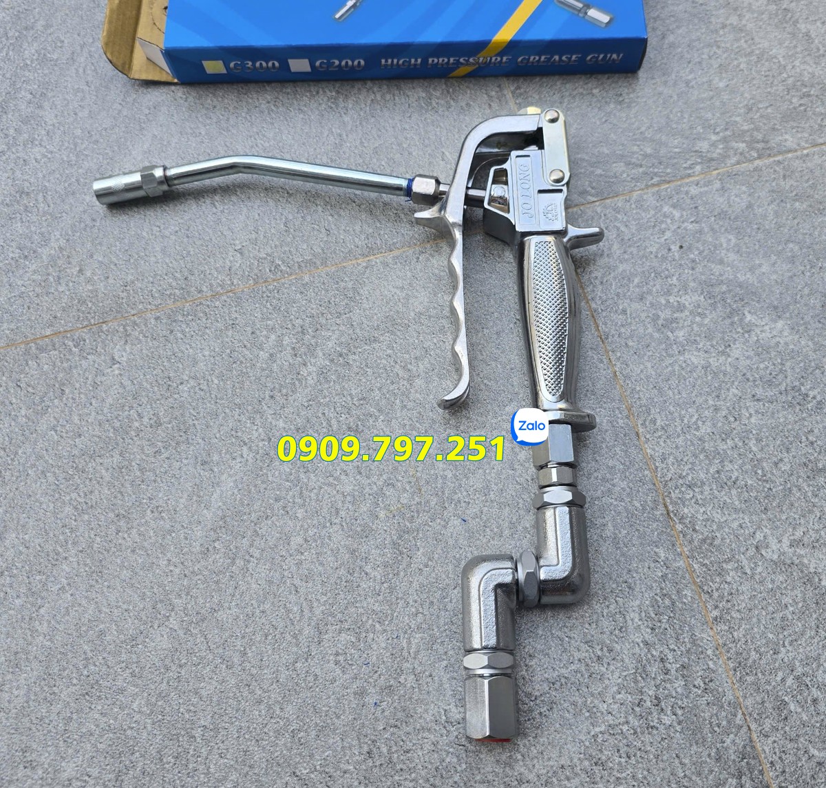 Súng bơm mỡ bò bằng khí nén Đài Loan Jolong G300
