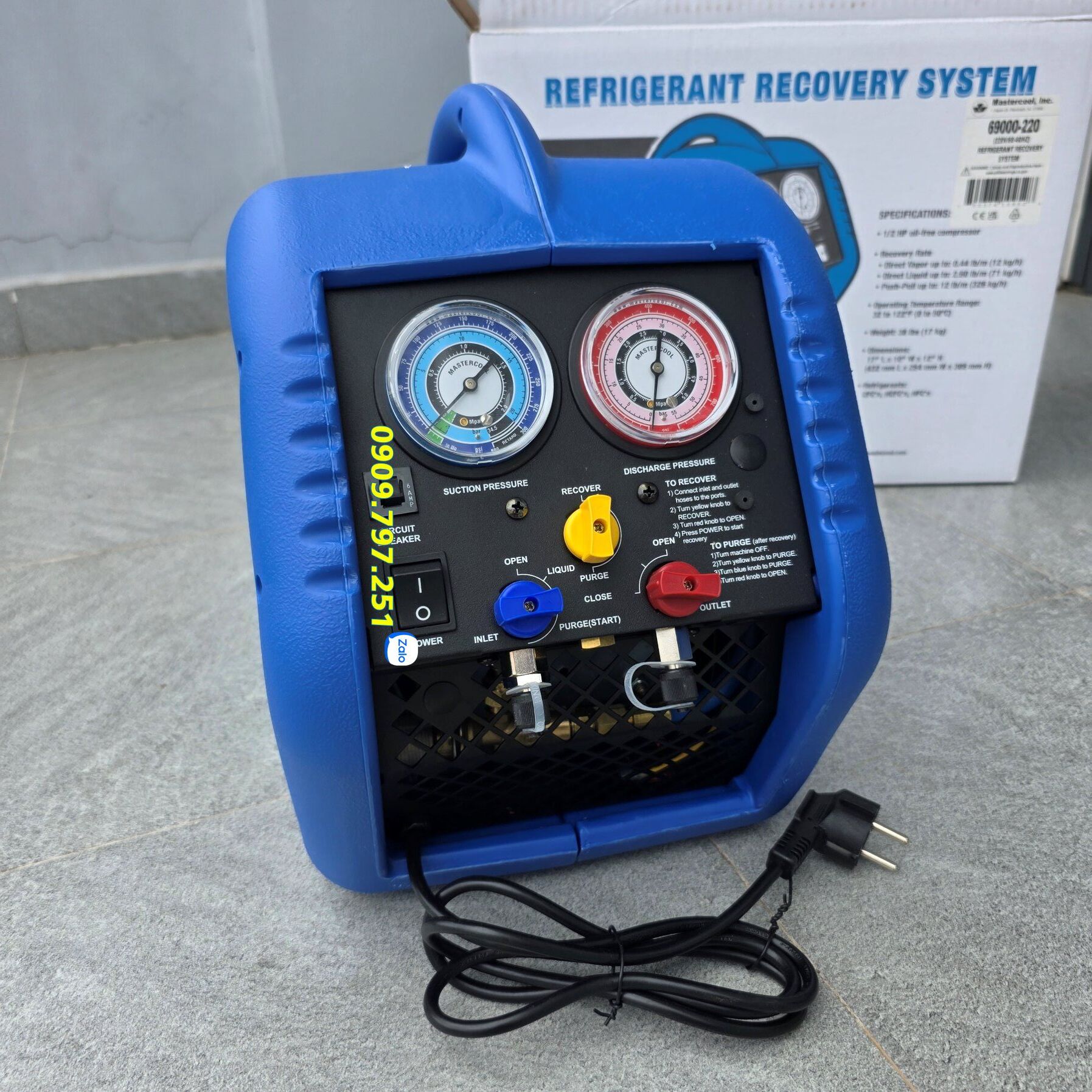 Thiết bị thu hồi ga lạnh Mastercool 69000-220